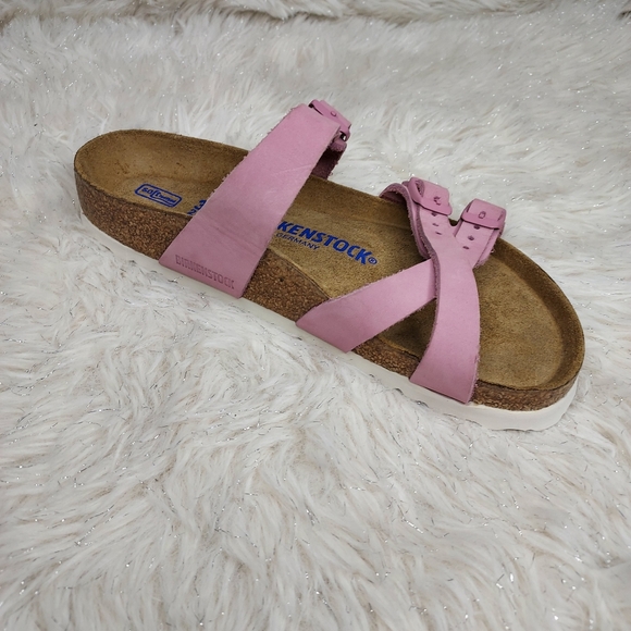 BIRKENSTOCK FRANCA (REGULAR) PINK/ORCHID WOMEN’S SOFT FOOTBED, ADJUSTABLE 3-STRA - Picture 7 of 8